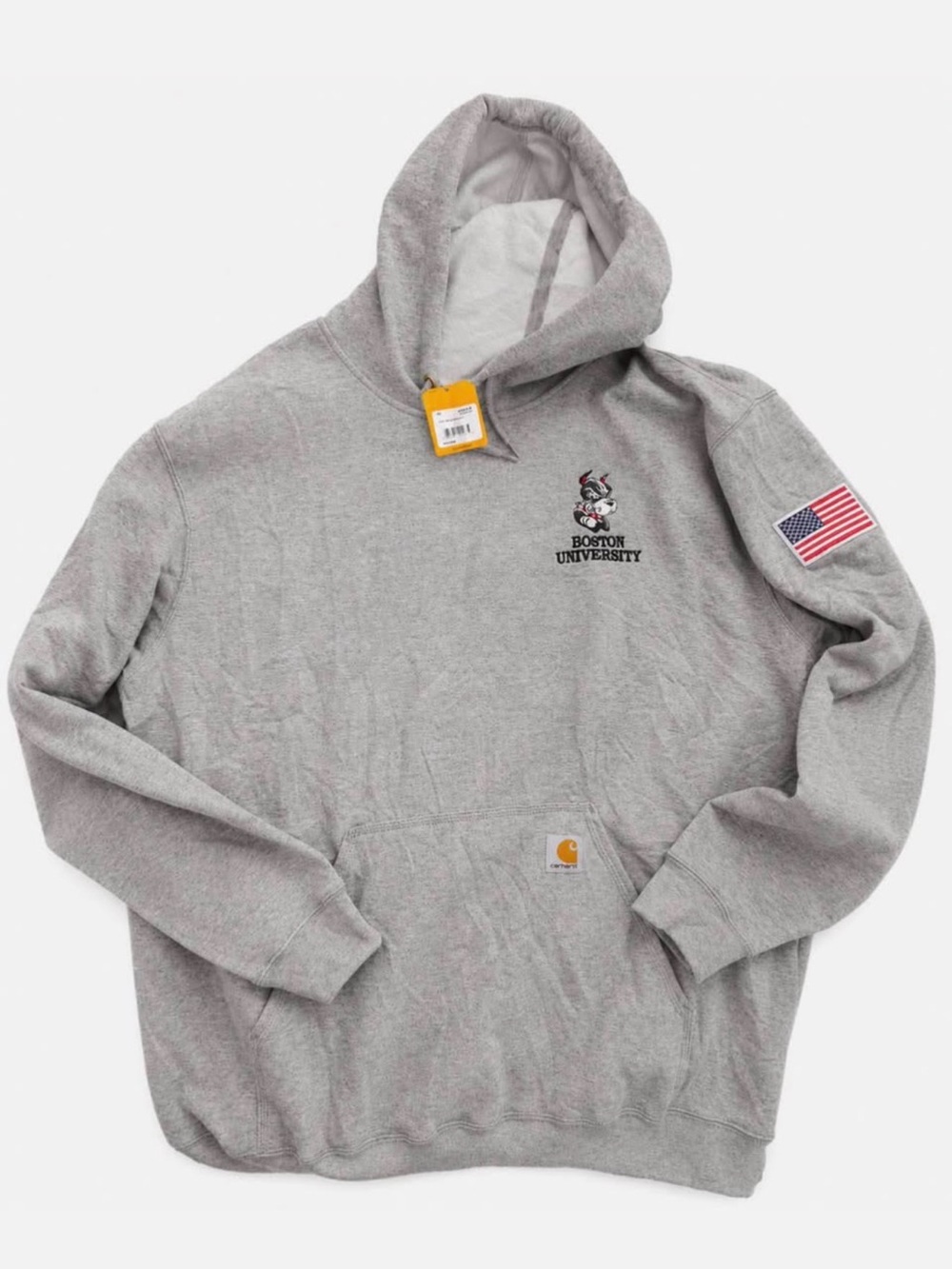 Carhartt Gray Boston University Pullover Hoodie